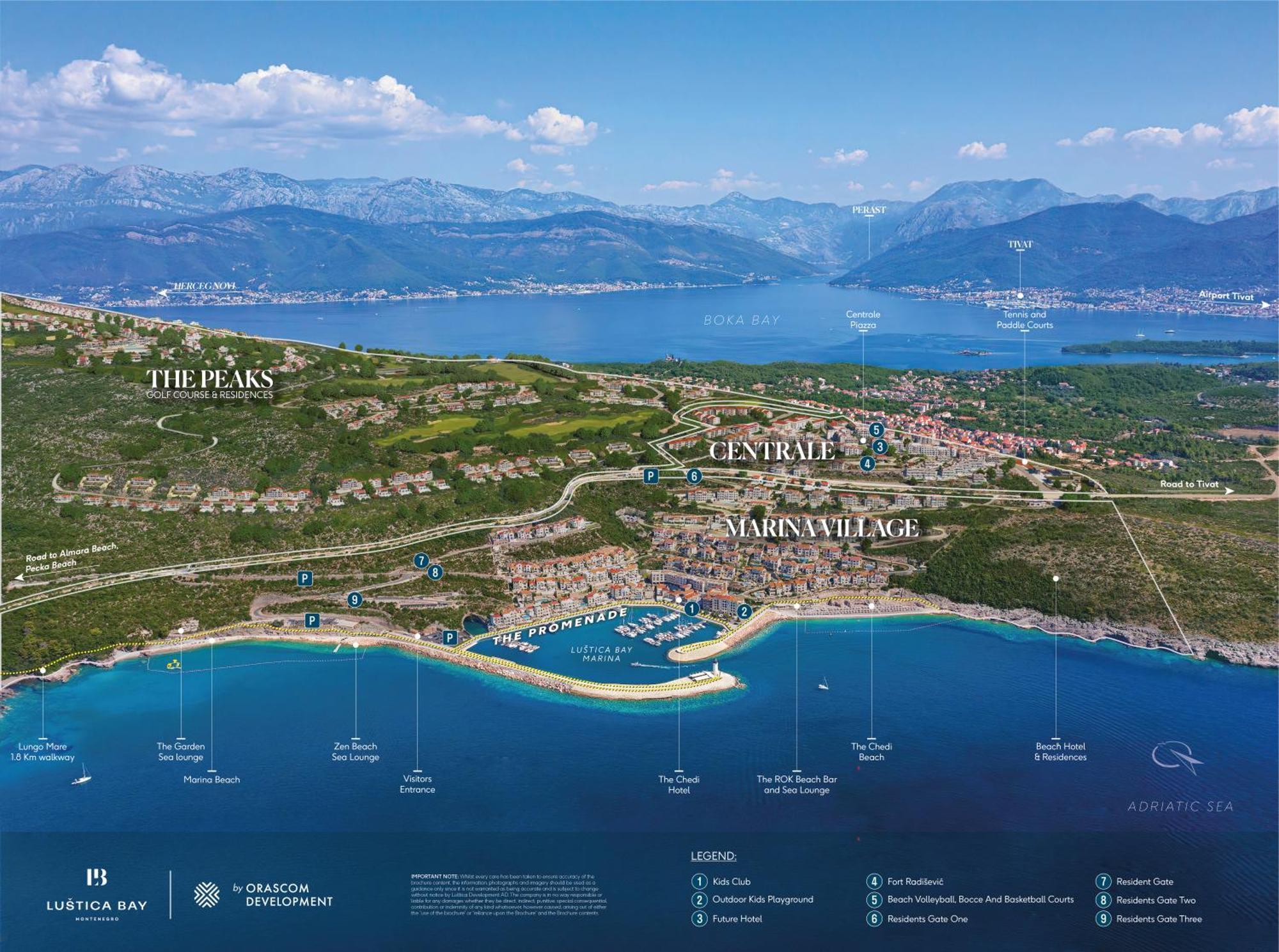 Lustica Bay Lejlighed Tivat Eksteriør billede